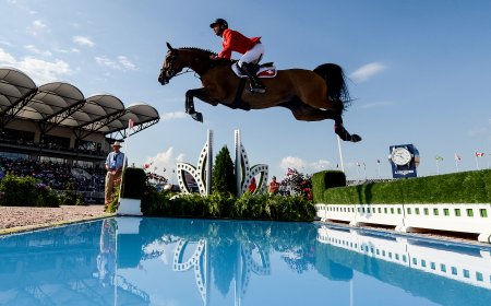 Стив Герда и Albführen’s Bianca на Всемирных конных играх в Трионе/фото: © FEI/Martin Dokoupil